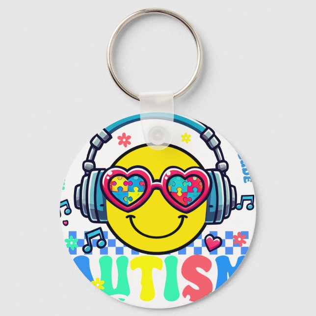 Llavero autism acceptance (2 (Anverso)