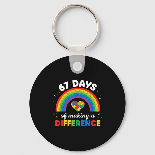 Llavero Autism Awareness 67 Days Of Making A Difference 6  (Anverso)