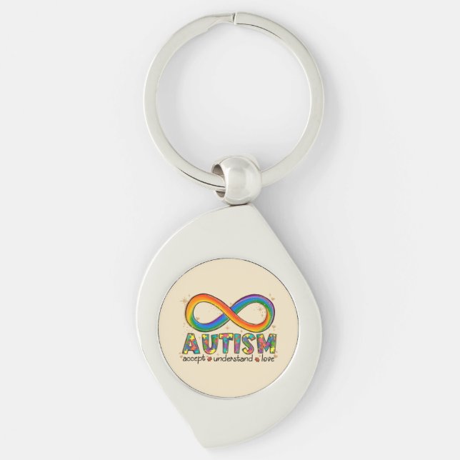 Llavero Autism Awareness Accept, Love, Understanding (Anverso)