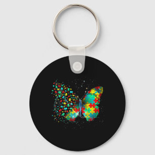 Llavero Autism Awareness Butterfly Peace Lover Gige Hombre