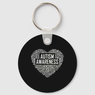 Llavero Autism Awareness Gift Apoyo al corazón Orgulloso M