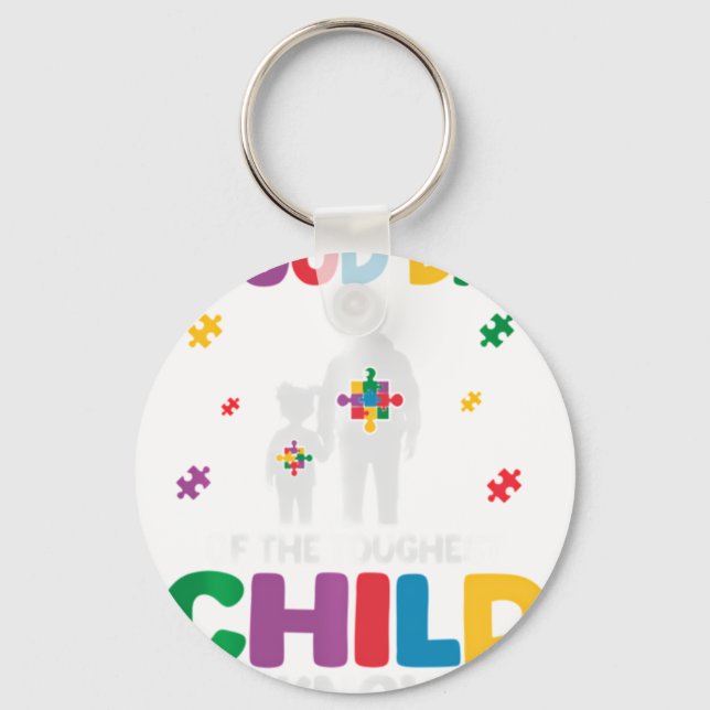 Llavero Autism Dad Of Daughte (Anverso)