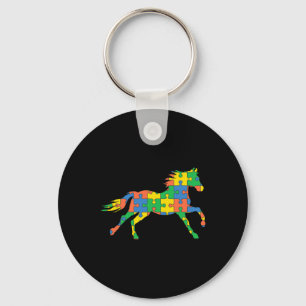 Llavero Autism Horse Disabilities Mes de Discapacidades Co