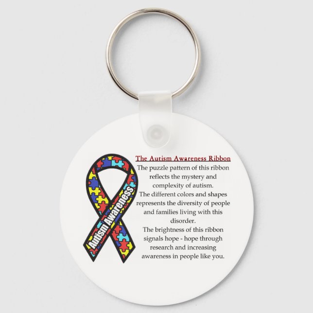 Llavero Autism Ribbon significa (Anverso)