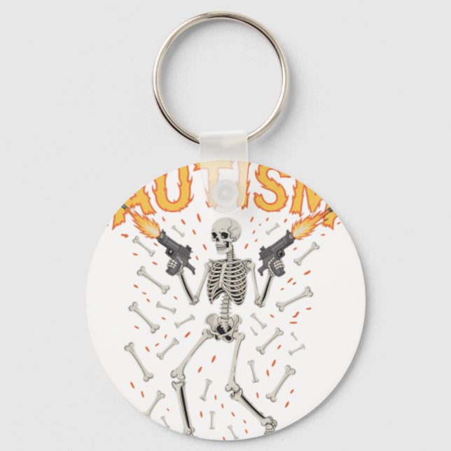 Llavero Autism Skeleton Funny Oddly Specific Meme Autistic (Anverso)