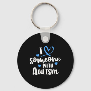 Llavero Autismo Camisa Familiar Que Amo A Alguien Con Auti
