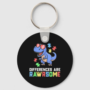 Llavero Autismo Camisetas para niños Dinosaurio Trex Conci