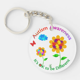 Llavero Autismo Conciencia Girasol