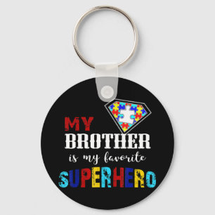 Llavero Autismo Conciencia Hermano camisa, conciencia de a