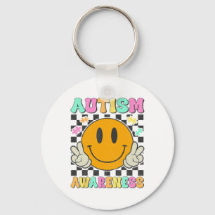 Llavero Autismo Conciencia Rompecabezas Sonríe Autismo Mo