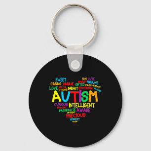 Llavero Autismo Corazón Autismo Conciencia Orgulloso Autis