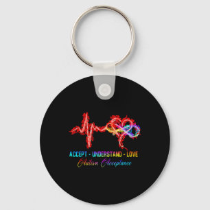 Llavero Autismo de enfermería acepta entender el amor auti