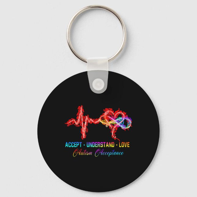 Llavero Autismo de enfermería acepta entender el amor auti (Anverso)
