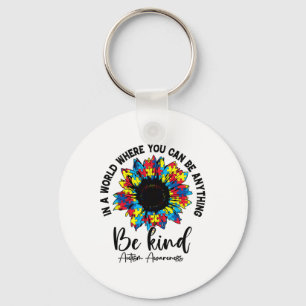 Llavero Autismo de girasol lindo mamá mujeres hombres auti