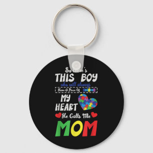 Llavero Autismo De Hijo Autista De Mi Madre Corazón