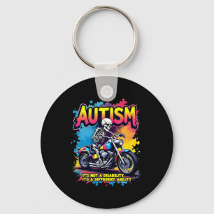 Llavero Autismo del rompecabezas del rompecabezas del moto