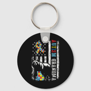 Llavero Autismo El Oso De La Abuela Con Puzzles Y Ampollas