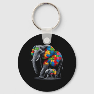 Llavero Autismo elefante para tomar conciencia mamá