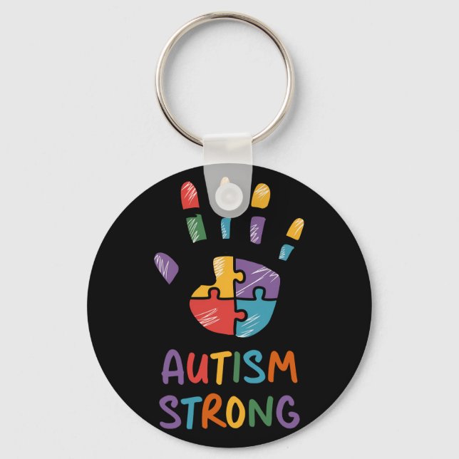 Llavero Autismo Fuerte (Anverso)