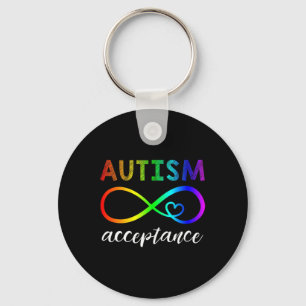 Llavero Autismo - Infinidad roja en lugar de infinito - Ac