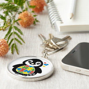 Llavero Autismo - Keychain de ronda premium