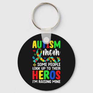 Llavero Autismo Mamá Algunas personas miran a los héroes q