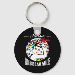 Llavero Autismo Mamá inquebrantable regalo de conciencia s
