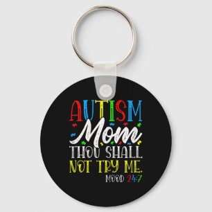 Llavero Autismo Mamá No Me Intentarás - Autismo Aviso