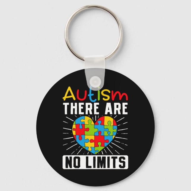 Llavero Autismo No Hay Límites Para La Sensibilización (Anverso)