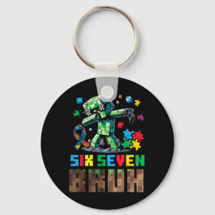 Llavero Autismo Pixel Seis Siete Bruh Dab Conciencia Gamer