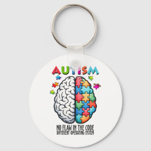 Llavero Autismo Rompecabezas Cerebro No Fallo En El Código