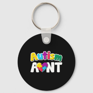 Llavero Autismo Tía Conciencia Puzzle Pieces Colores Regal