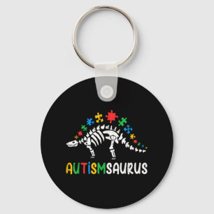 Llavero Autismsaurus Dinosaur Boys Niños Pequeños Autismo 