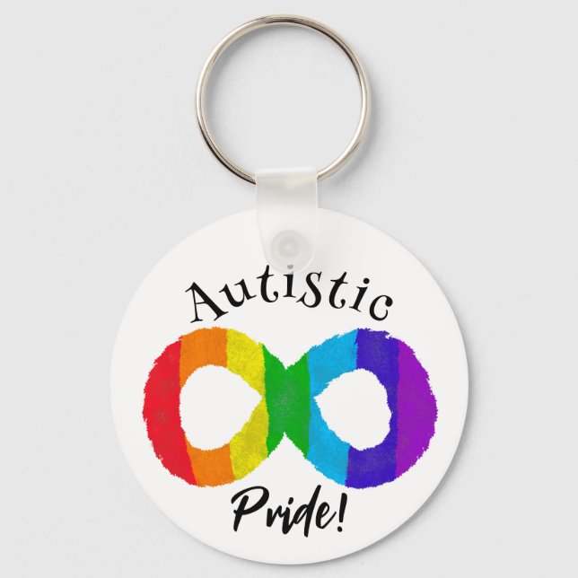 Llavero Autistic Pride Neurodiversity Autism Rainbow (Anverso)