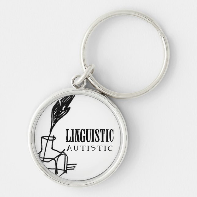 Llavero autístico lingüístico (Frente)