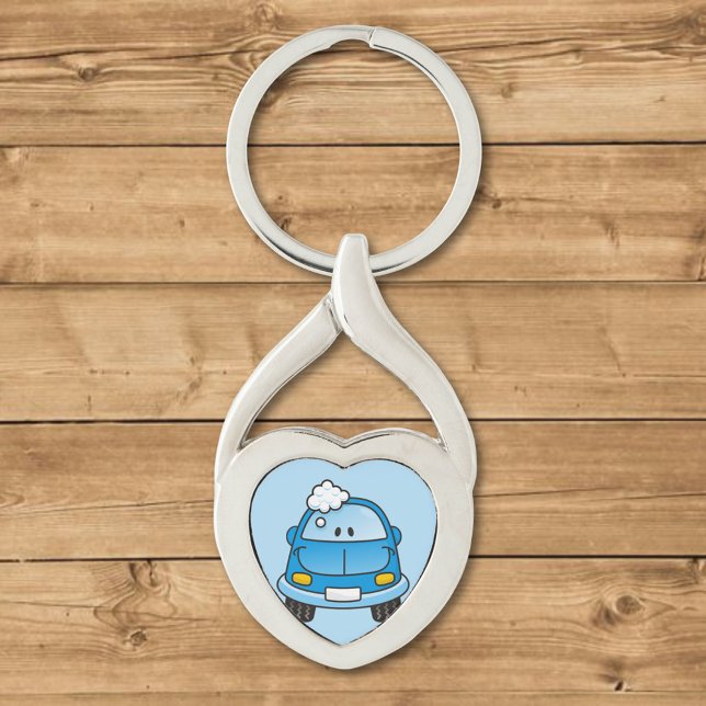 Llavero Auto azul con burbujas (Subido por el creador)