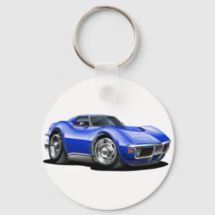 Llavero Auto azul Corvette 1968-72