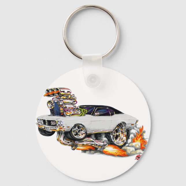 Llavero Auto blanco Buick GS 1970-72 (Anverso)