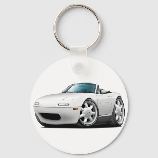 Llavero Auto blanco de Miata 1990-98 (Anverso)