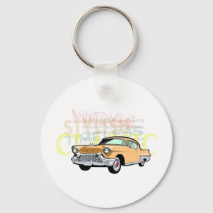 Llavero Auto clásico, Chevrolet Bel Air viejo en marrón