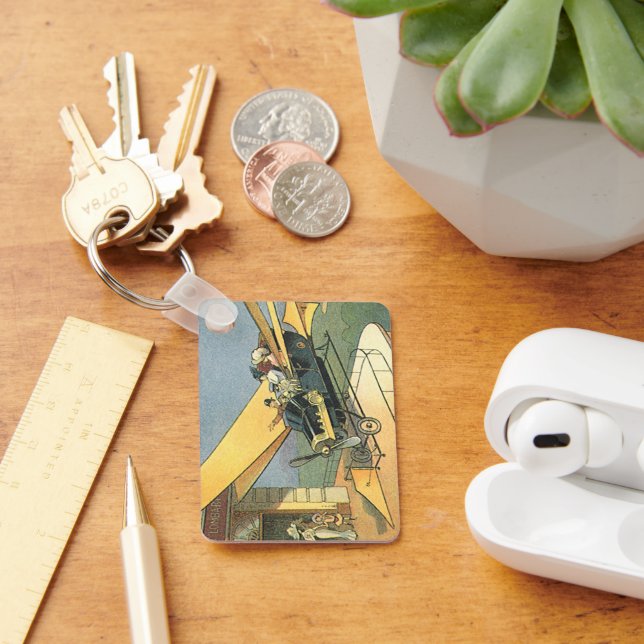 Llavero Auto convertible de vintage Science Ficción Steamp (Escritorio )