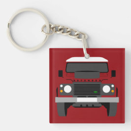 Llavero Auto de Red Pop Art Classic Land Rover