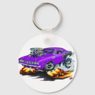 Llavero Auto morado de Hemi Cuda 1971
