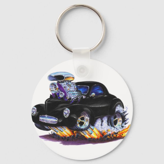 Llavero Auto negro de Willys de 1941 (Anverso)