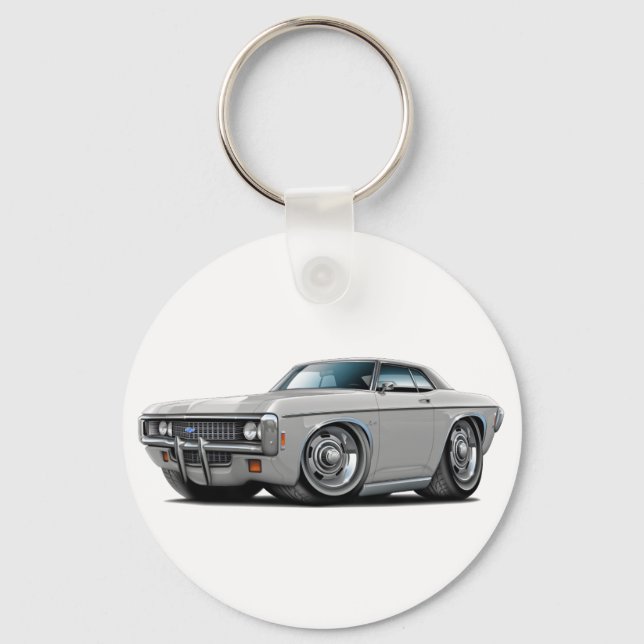 Llavero Auto superior Impala Silver-Black 1969 (Anverso)