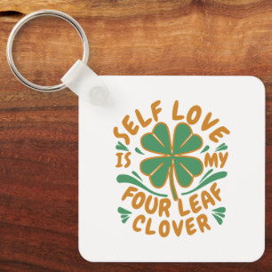 Llavero Autoamor Cuatro Láminas Keychain -Inspirador