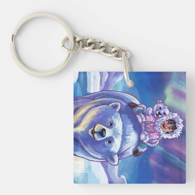 Llavero Autobús de oso polar (Frente)