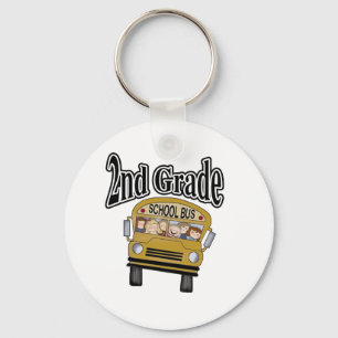 Llavero Autobús escolar con el 2do grado de los niños