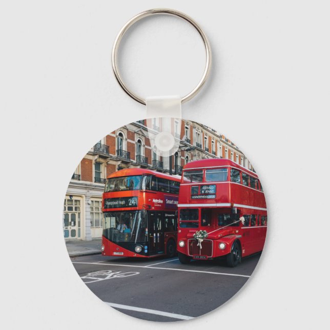 Llavero Autobuses Red Double Decker (Anverso)