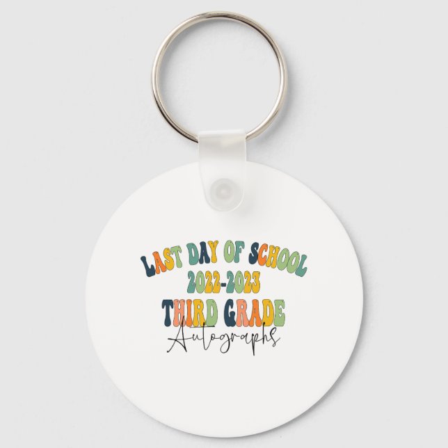 Llavero Autografías De Tercer Grado De Día De La Escuela 2 (Anverso)
